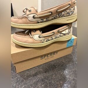 Sperry Women's Angelfish Loafers with Cheetah Print